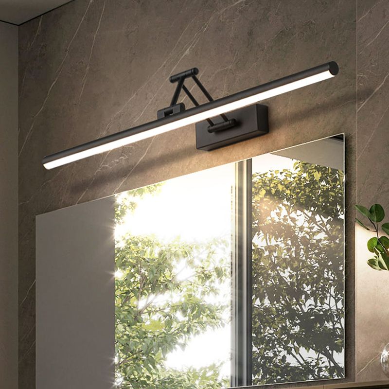 Lampa de perete LED minimalistă Edge Negru/Alb Interior Baie Metal