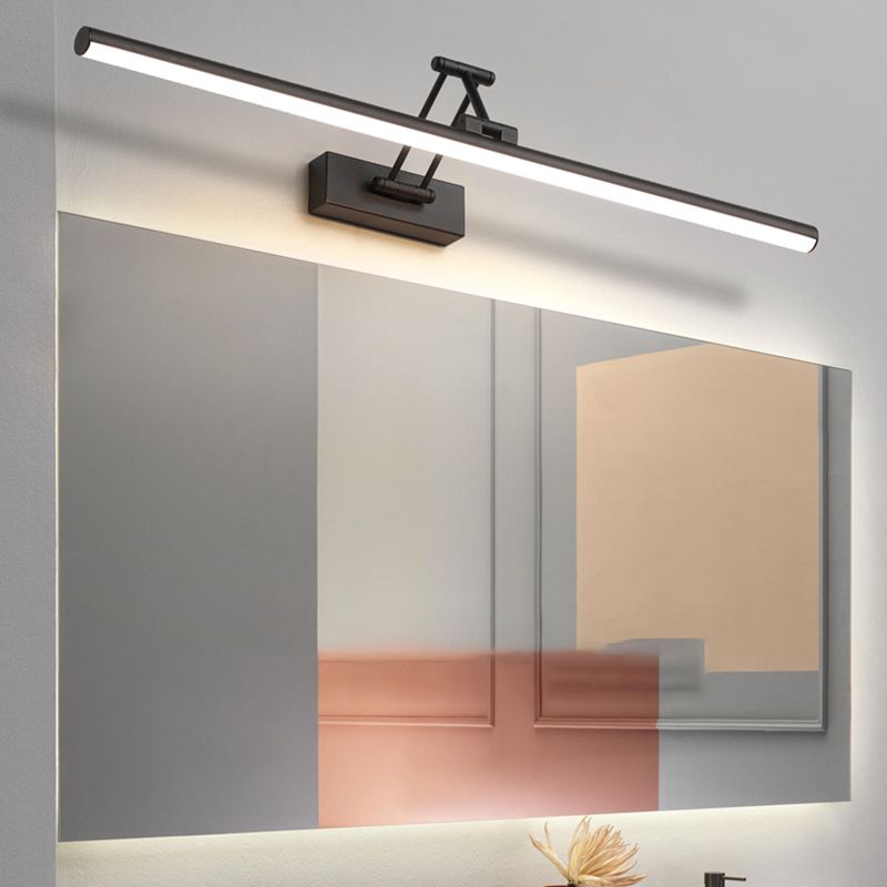 Lâmpada de Parede LED Minimalista Edge Preta/Branca Interior Casa de Banho Metal