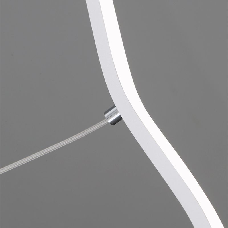 LouiseGlow - Modern LED hanging lamp in black and white