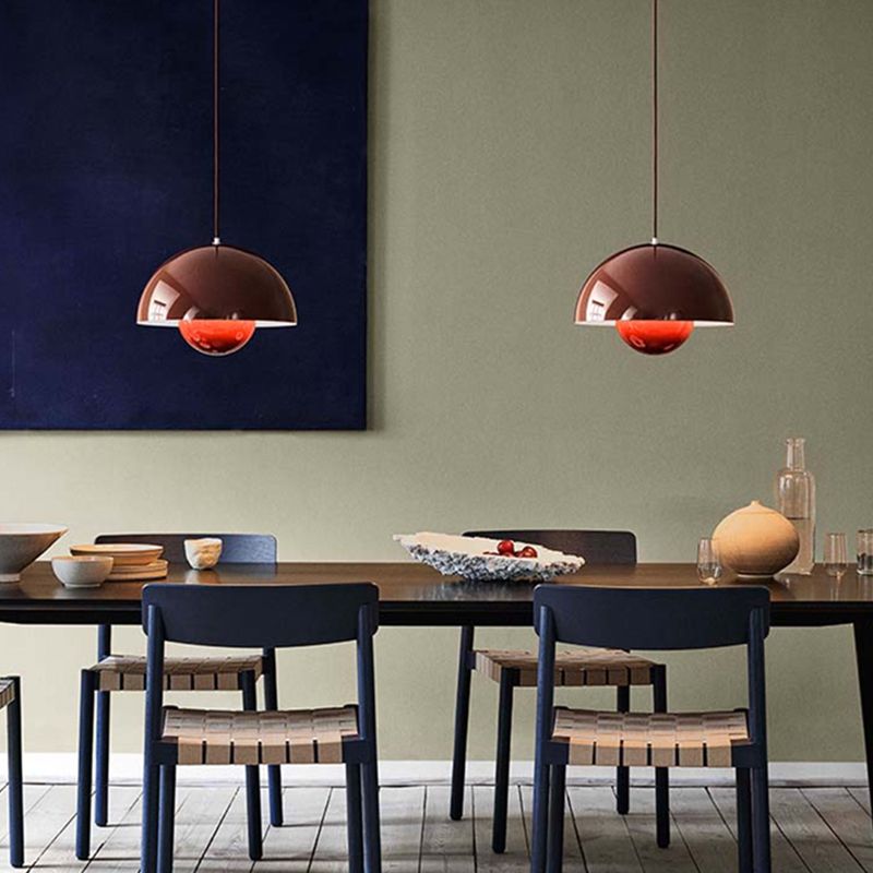 Moderne creatieve 1-lichts hanglamp smeedijzeren geometrisch designlamp