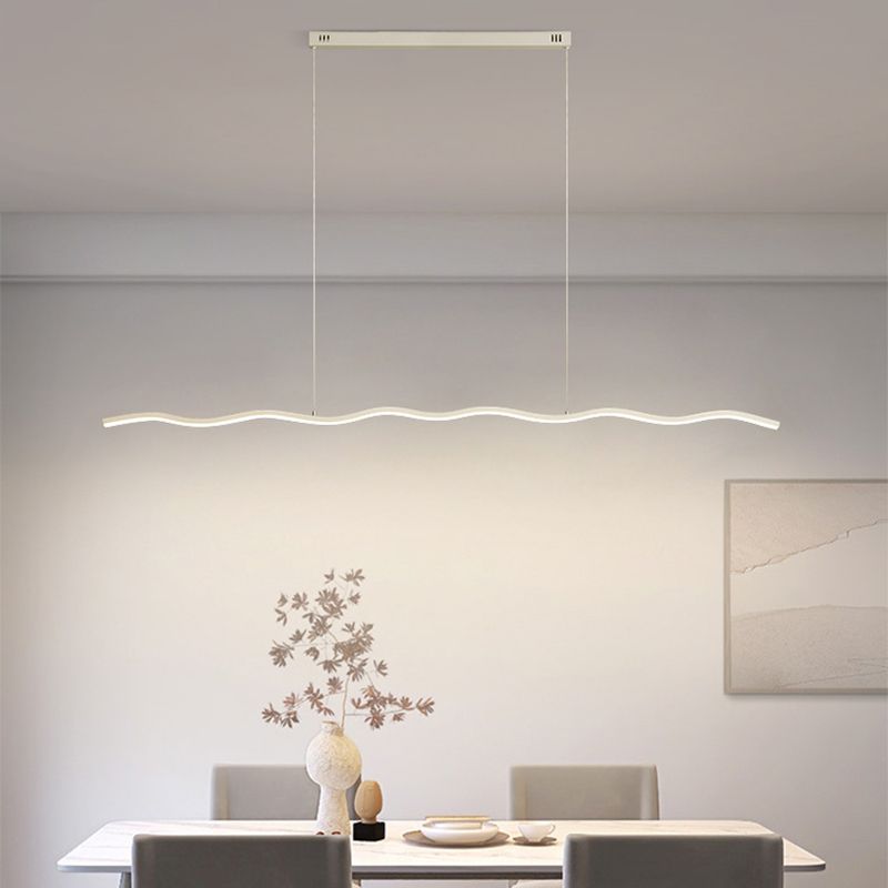 LouiseGlow - Modern LED hanging lamp in black and white