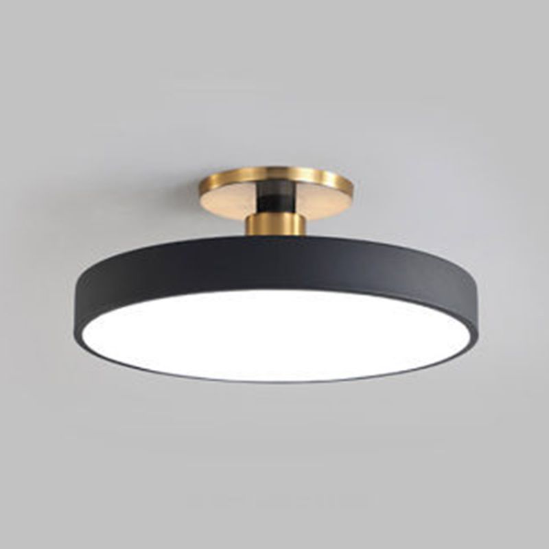 Nordisk Minimalistisk Rund Takmonterad Lampa