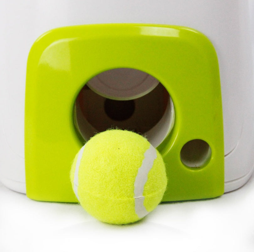 Fetch & Treat Launcher: Dog Tennis Ball Thrower with Treat Dispenser