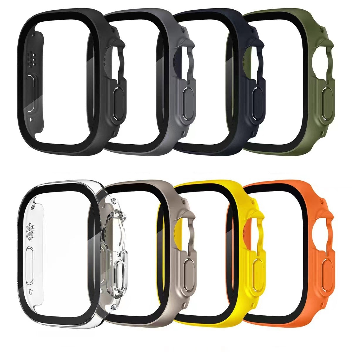 Funda con Protector de Pantalla de Cristal para Apple Watch Ultra