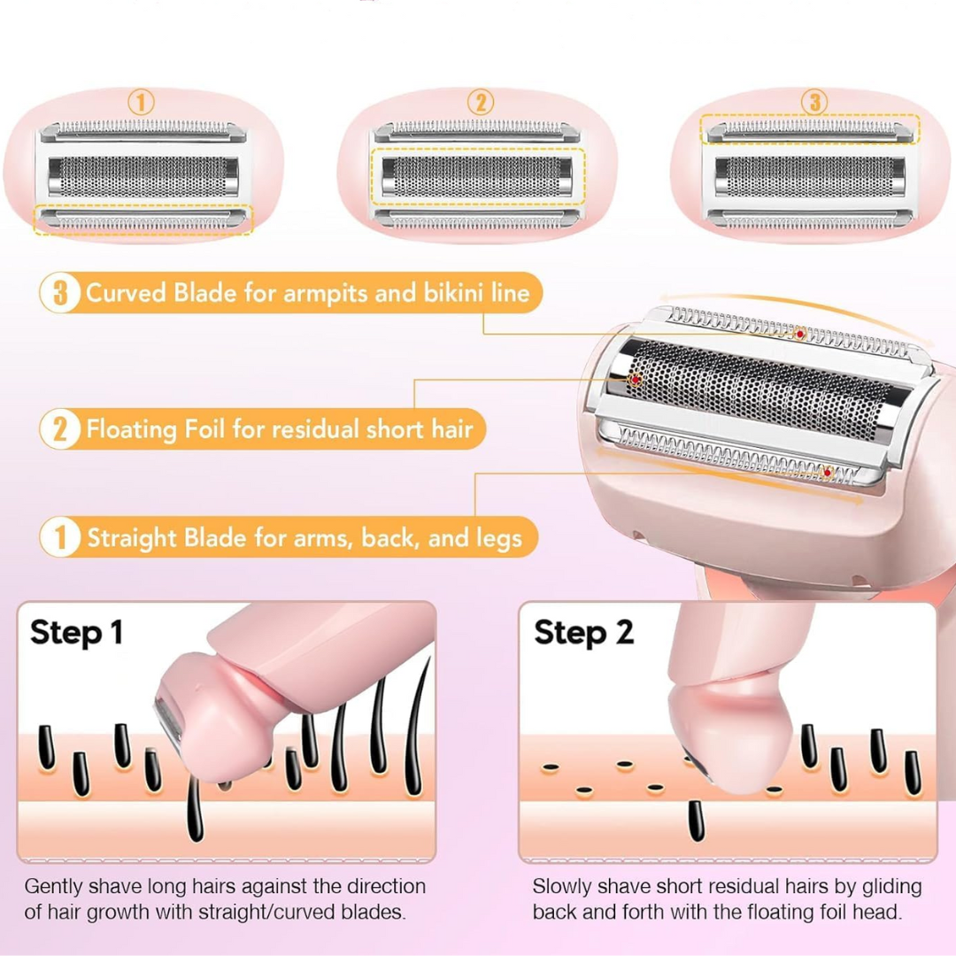 Afeitadora Eléctrica Definitiva: Tu Opción para un Afeitado Sin Esfuerzo - Perfecta para afeitarse en seco y en húmedo