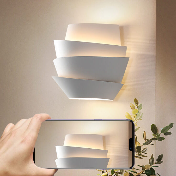 Luminique - Lámpara de pared escandinava con puntos de luz dobles de hierro