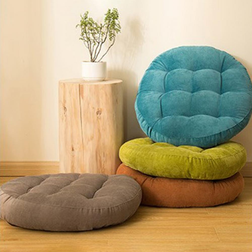 Velvet Tufted Round Cushions