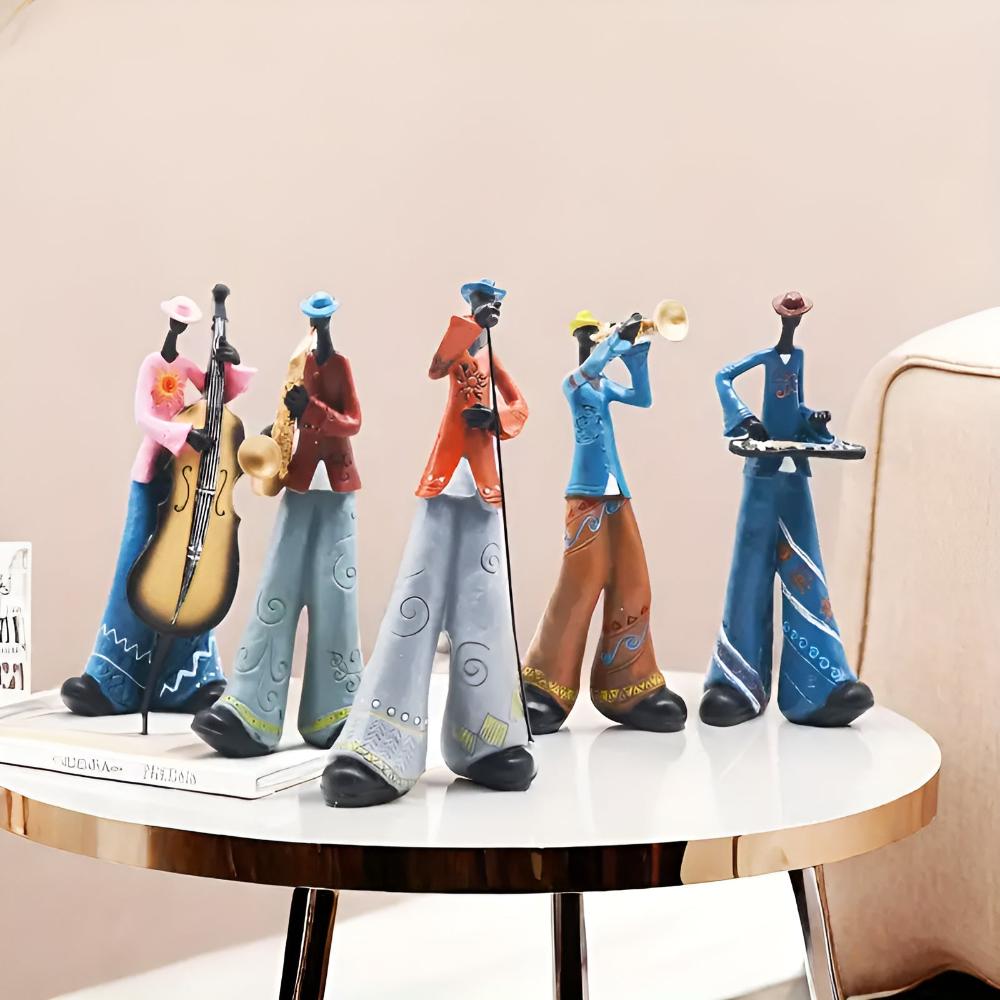 Jazz Zenei Együttes Gyanta Figurine