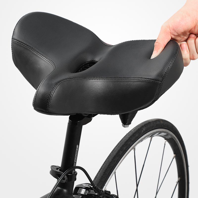 FACILE DA USARE | Comodo seggiolino per bicicletta | Design ergonomico | Extra largo e traspirante