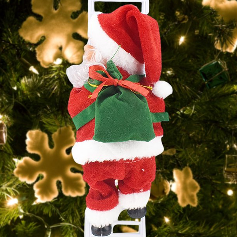 🎅Electric Santa Claus Climbing Ladder with Music