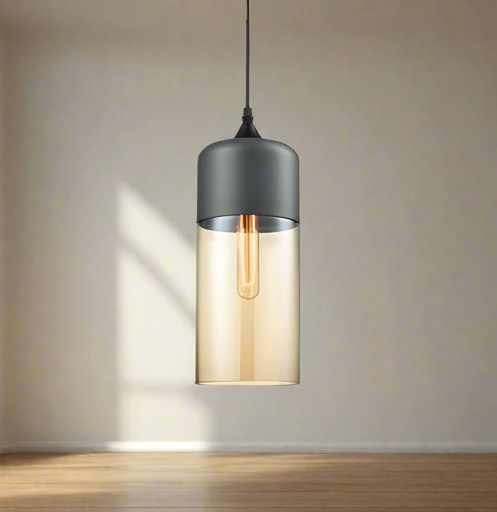 Jevaglo™ | Luxe hanglamp van glas en hout