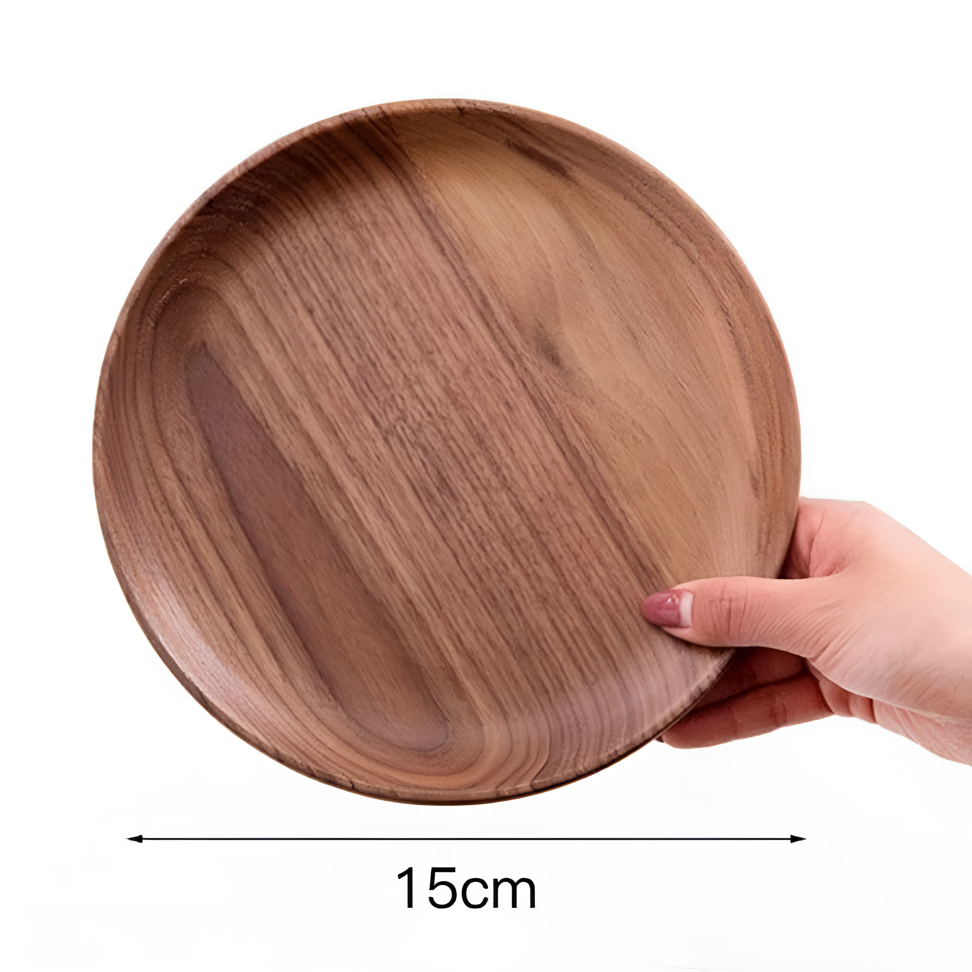 Assiette en bois de noyer fait main