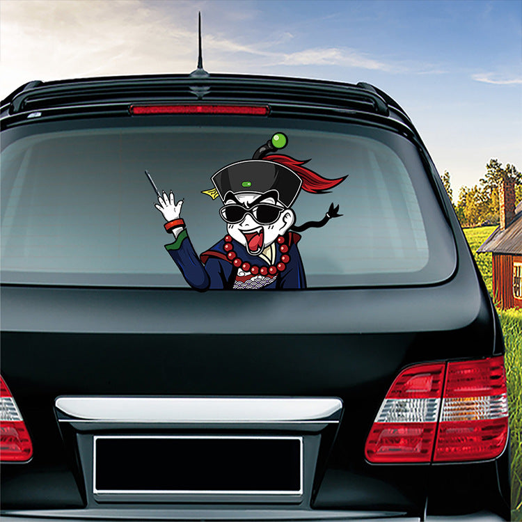 Halloween wiper sticker