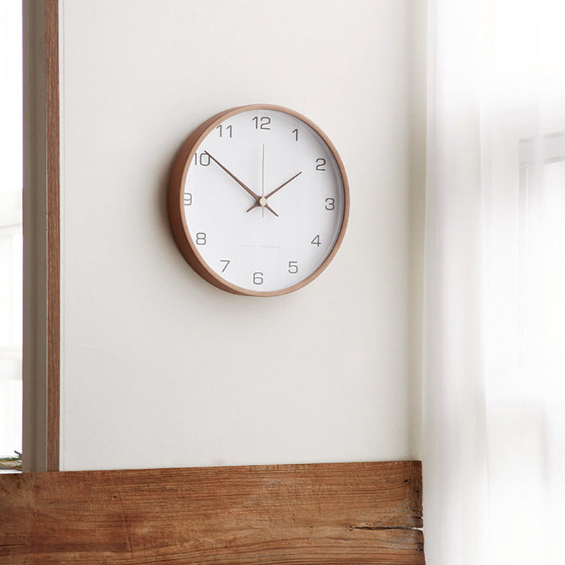 Analog Wall Decoration Wooden Clock for Home