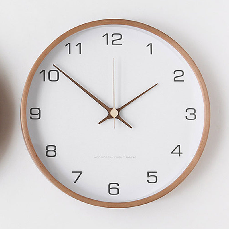 Analog Wall Decoration Wooden Clock for Home