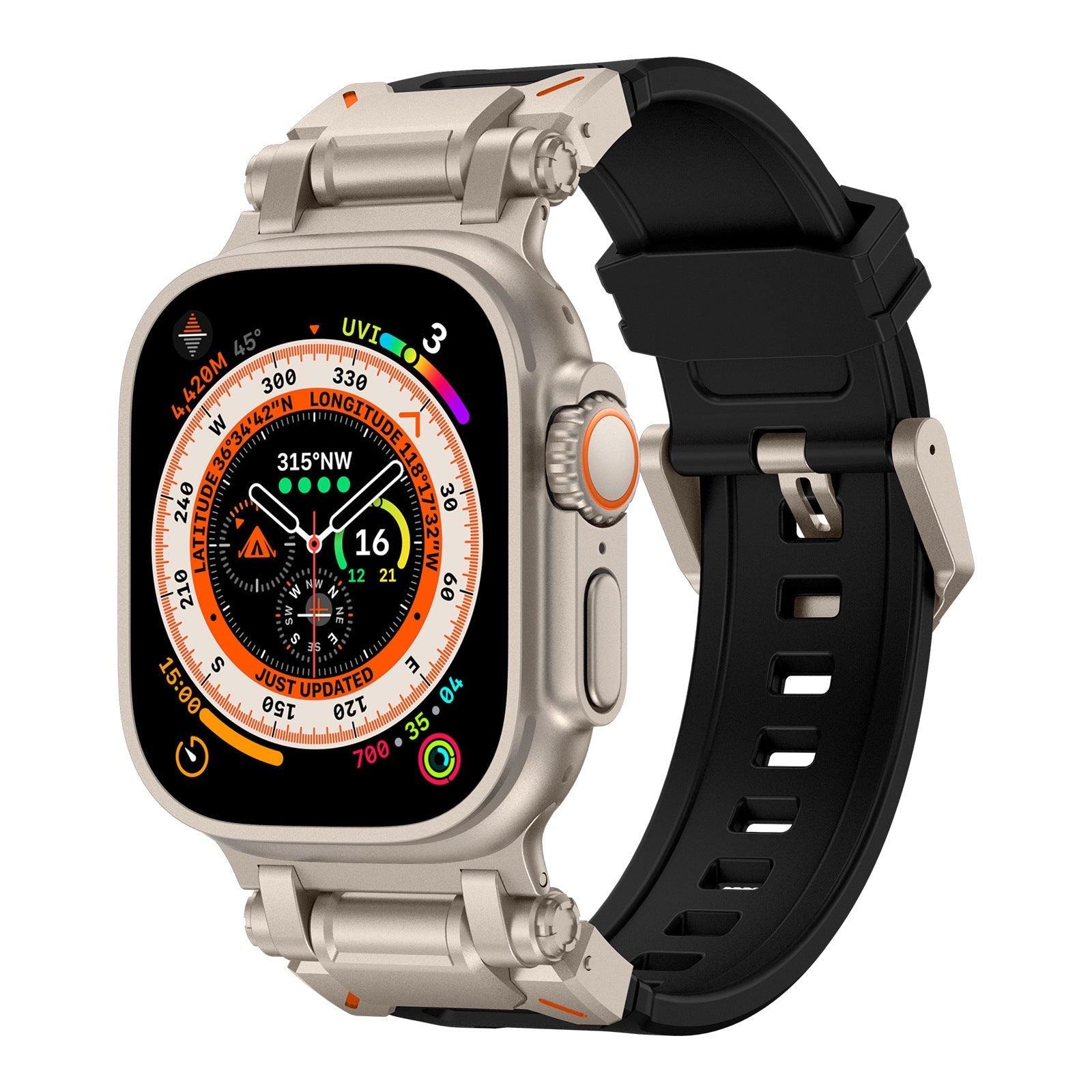 Explorer silikonrem for Apple Watch