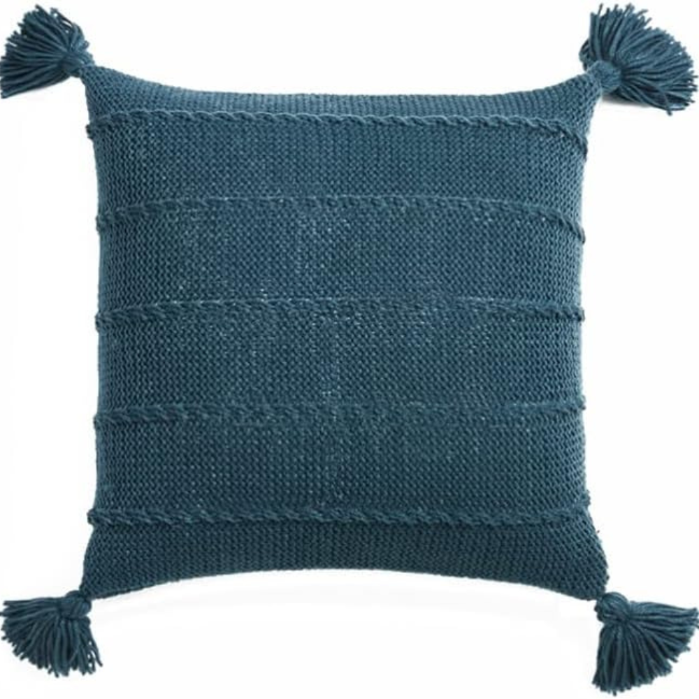 Nordic Knitted Tassel Cushion