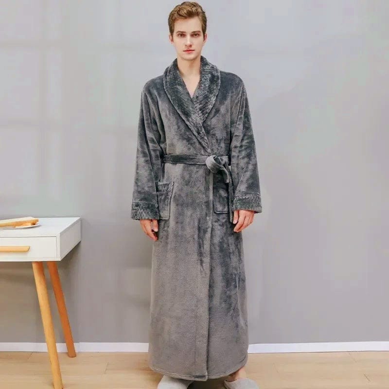 Luxury unisex bathrobe for winter