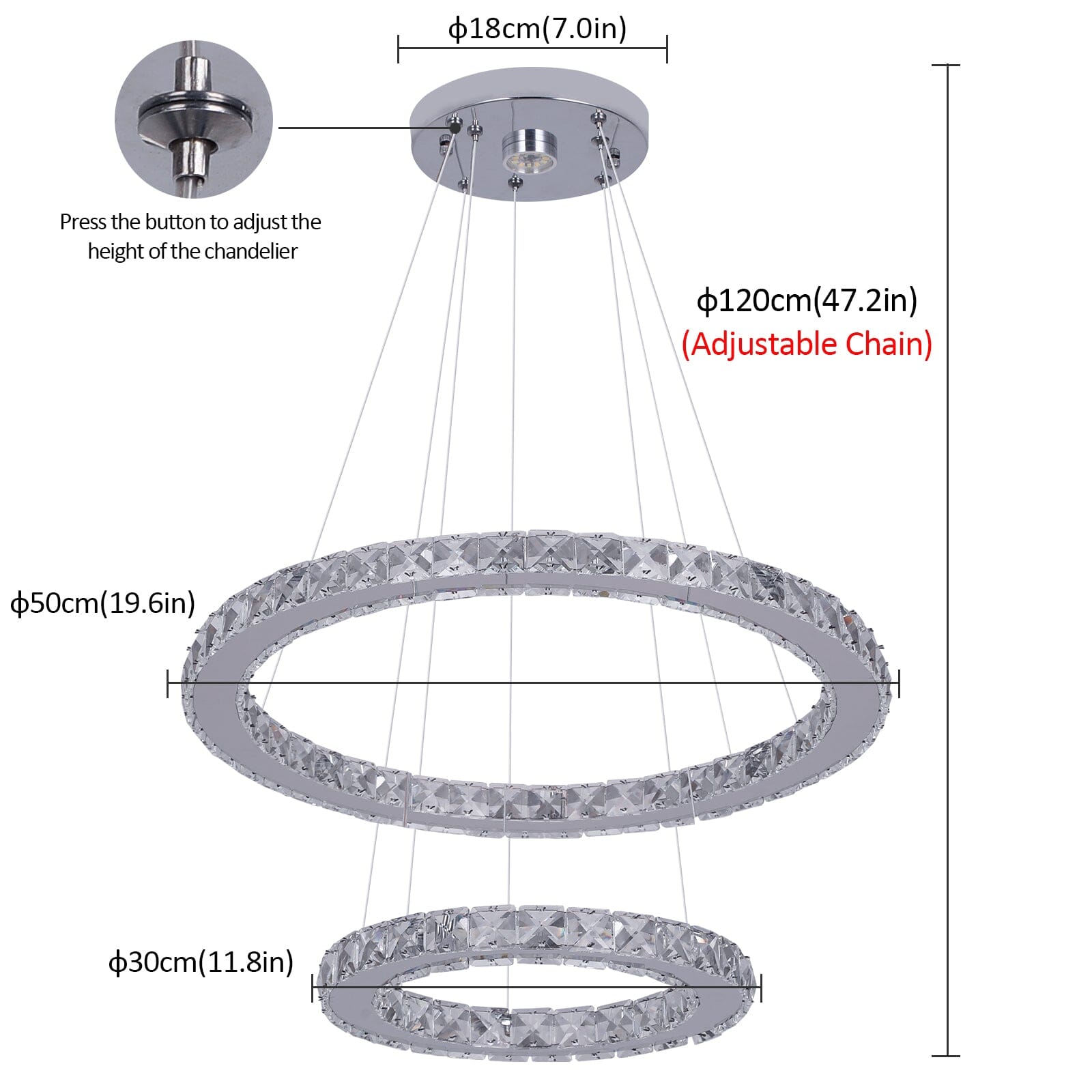 Závěsné světlo Sierra Ring