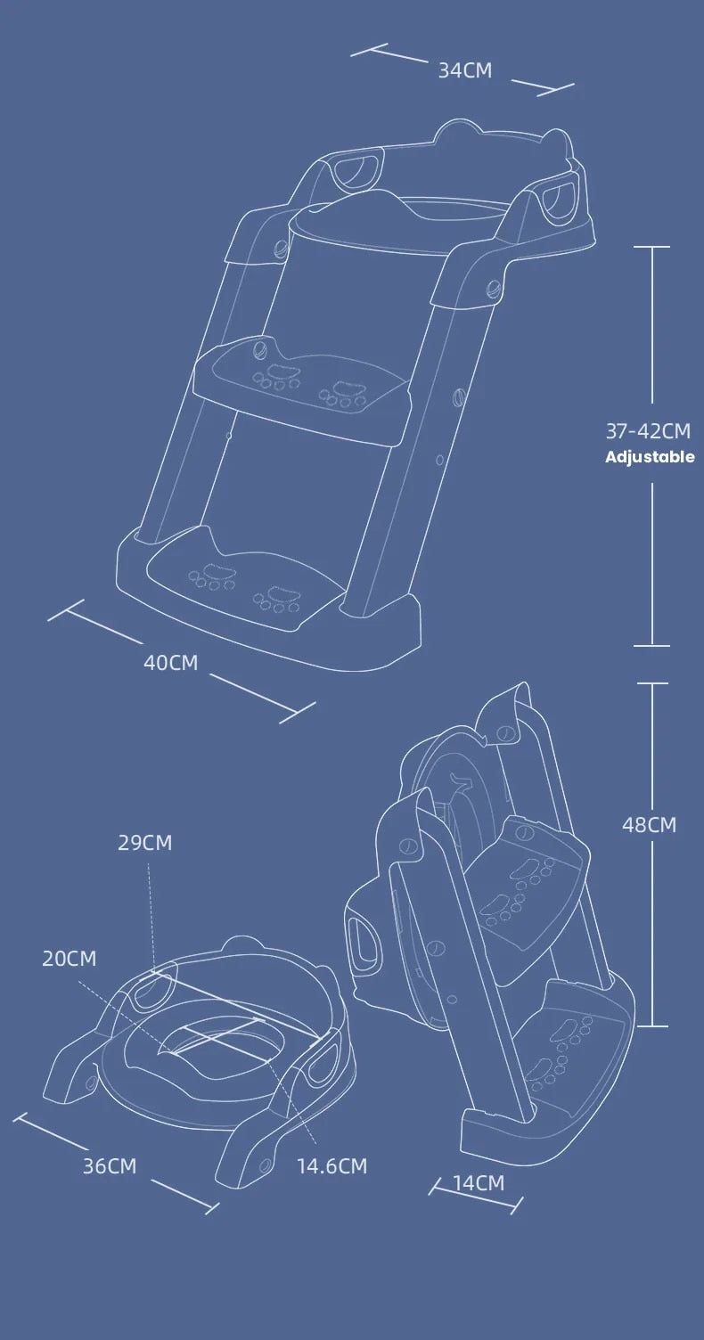 Potty Training Seat™ - Nauka korzystania z toalety dla maluchów - składany nocnik do nauki korzystania z toalety