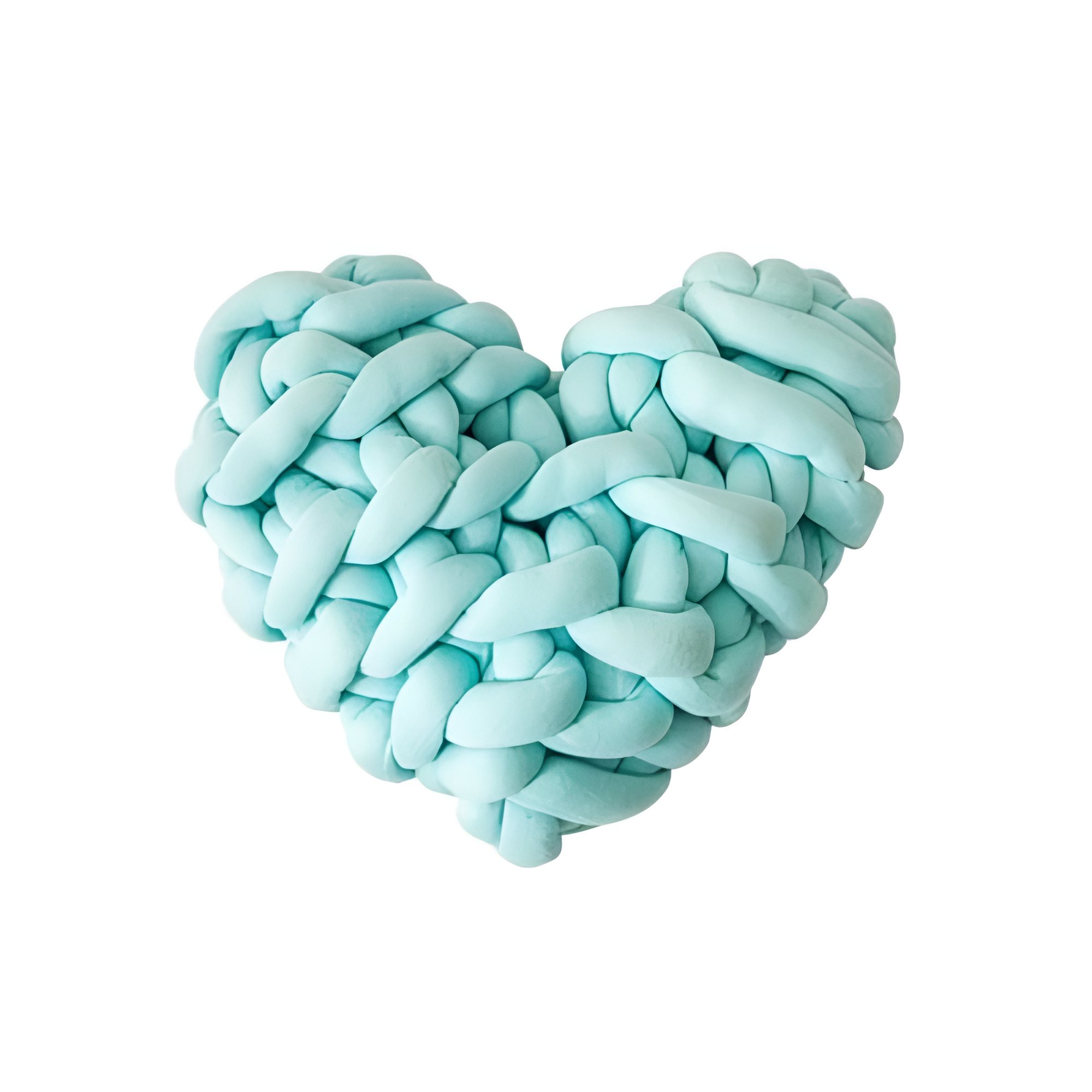 Plush Knotted Heart Shape Cushions