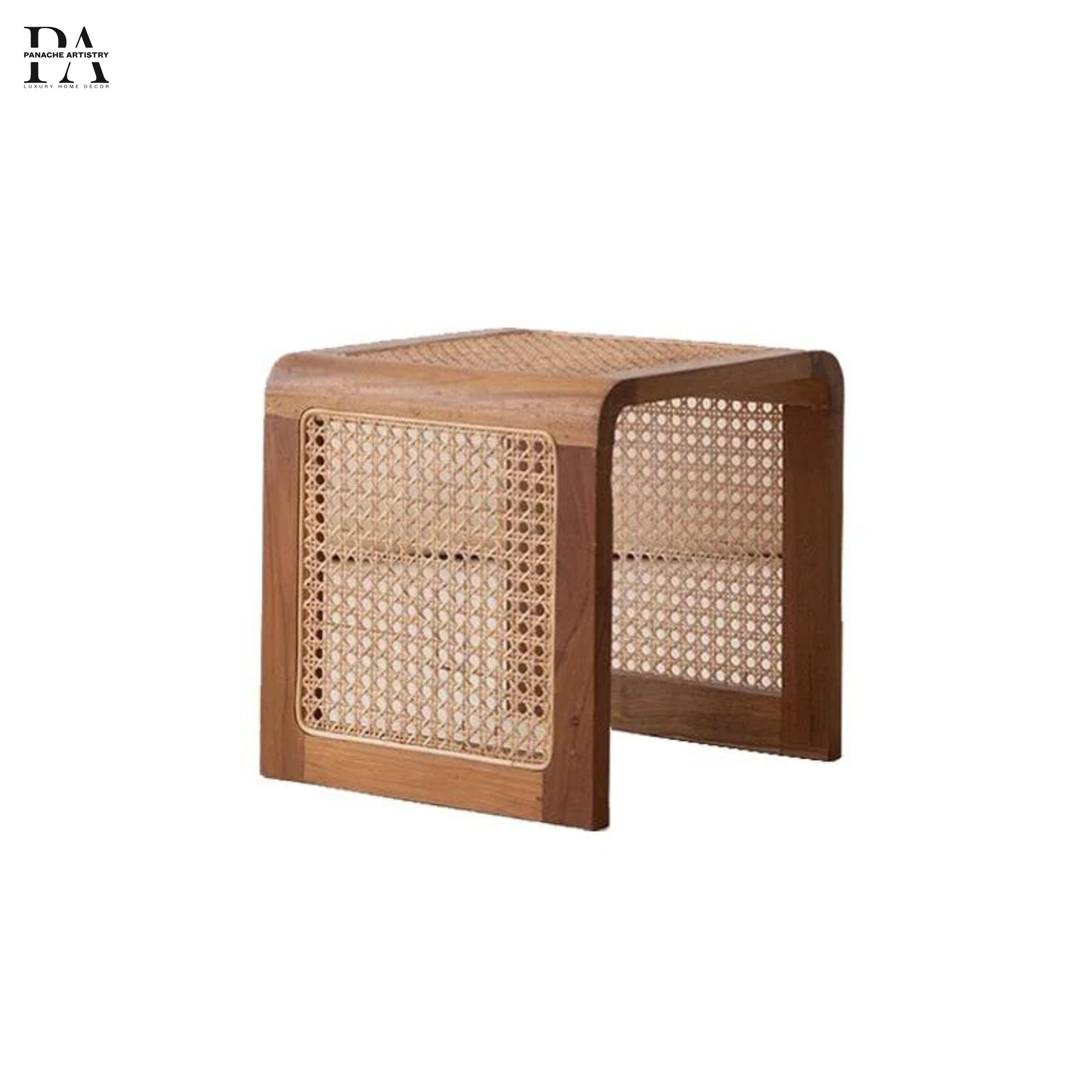 Banqueta de Rattan Trançado Lykke