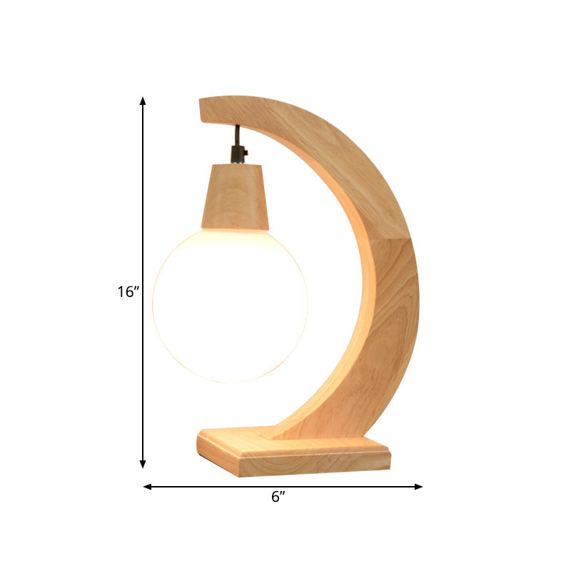 ScandiLight - Lámpara de mesa arqueada estilo escandinavo