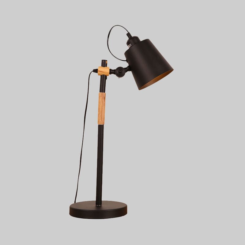 GlowZoë - Industrial Metal Bucket Style Table Lamp