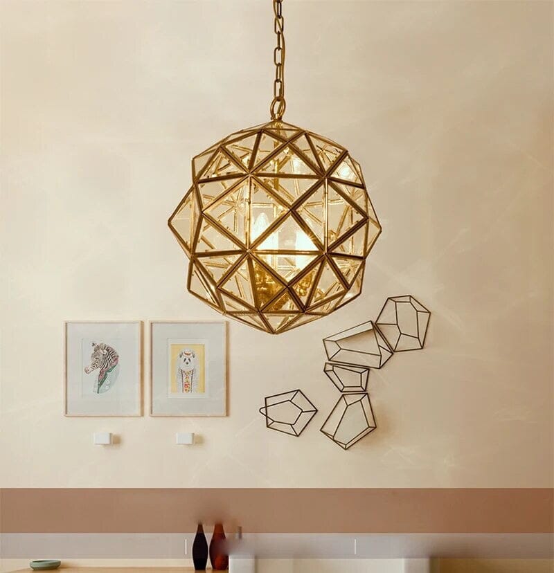 Vrimlo Polygon Glas Hanglamp