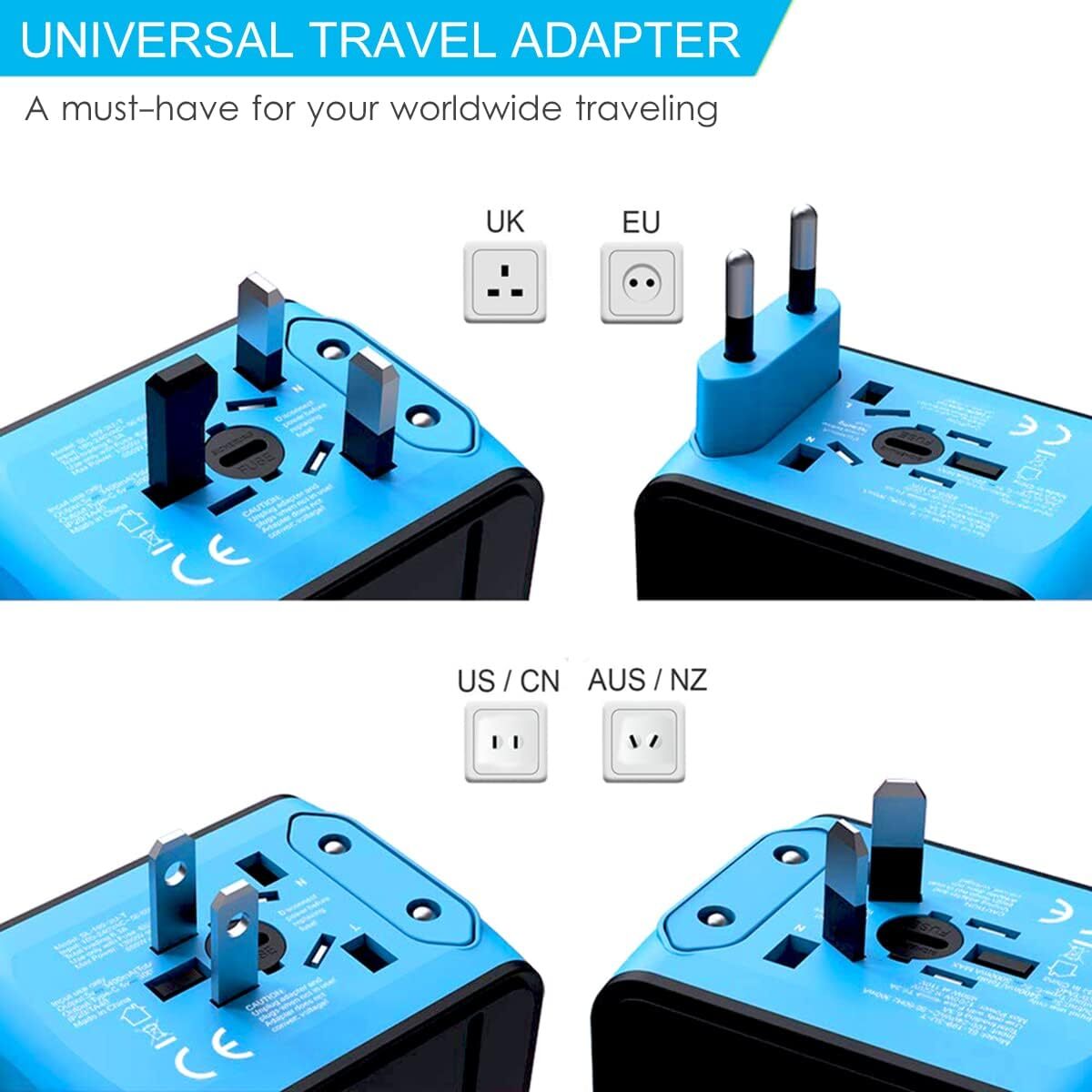 Ultimate Travel Power Hub: Alles-in-één Universele Adapter