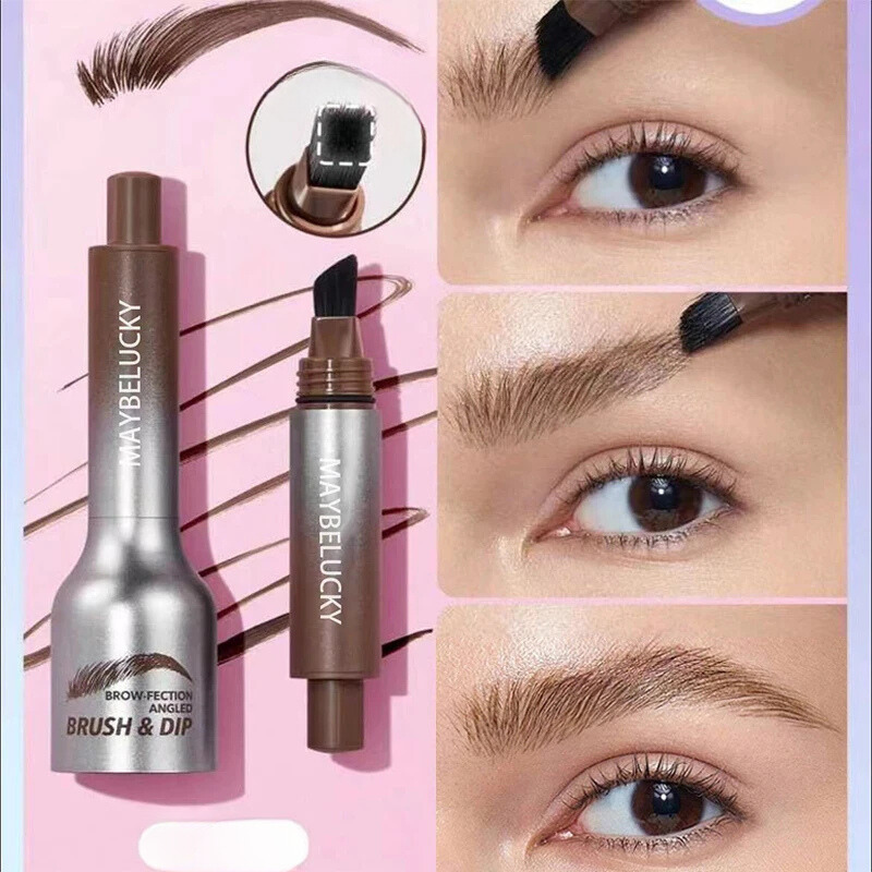 BrowGlam - Crayon à sourcils teinté avec grand pinceau