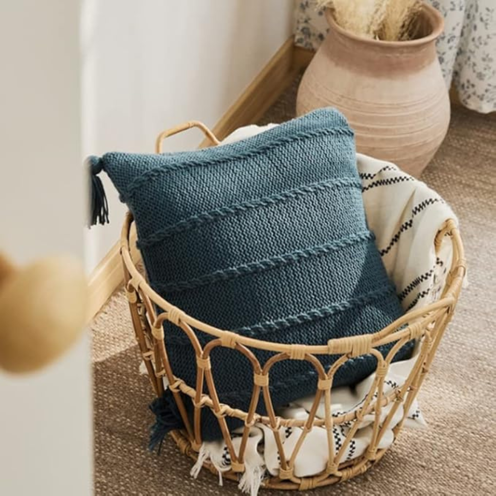 Nordic Knitted Tassel Cushion