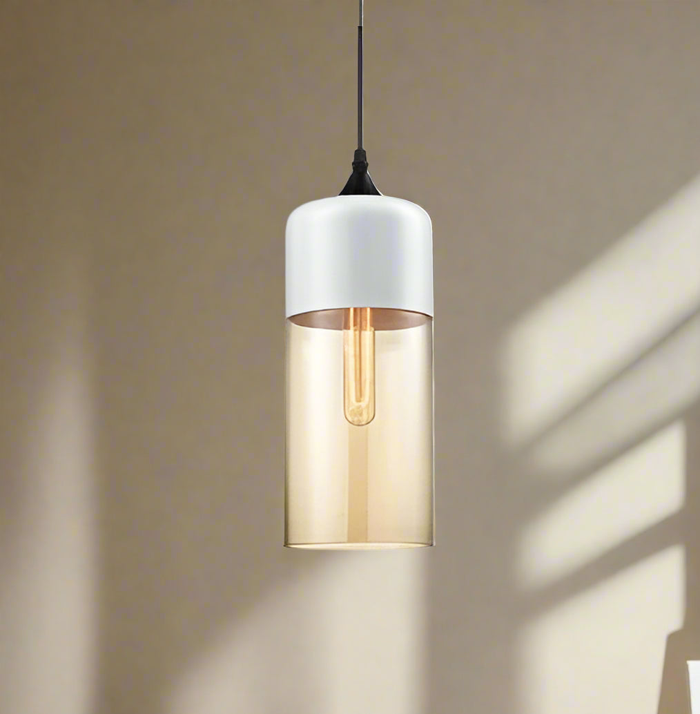 Jevaglo™ | Luxe hanglamp van glas en hout