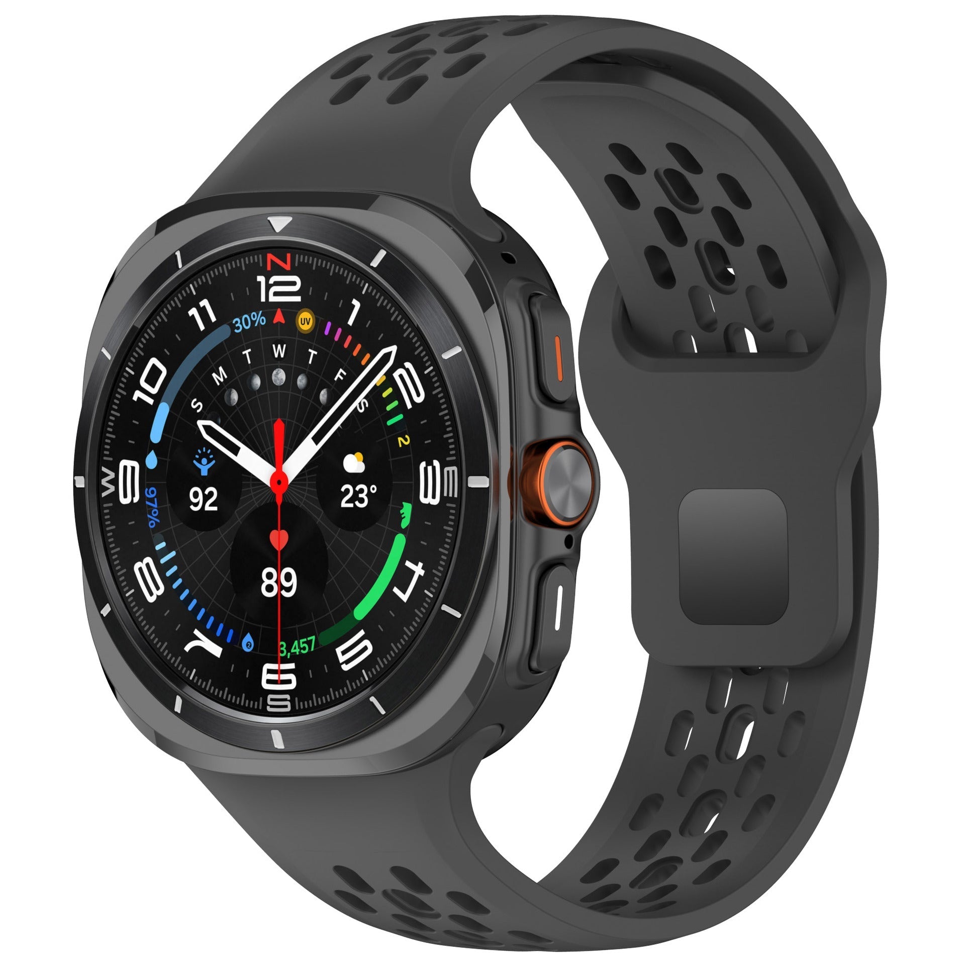 Sportos lélegző szilikon óra szíj Samsung Galaxy watch7 ultra 47mm-hez