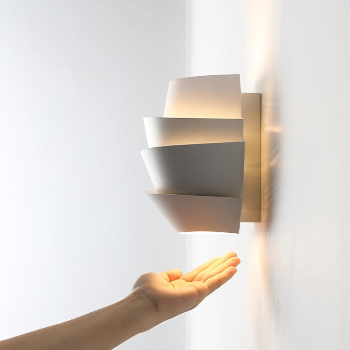 Luminique - Lámpara de pared escandinava con puntos de luz dobles de hierro