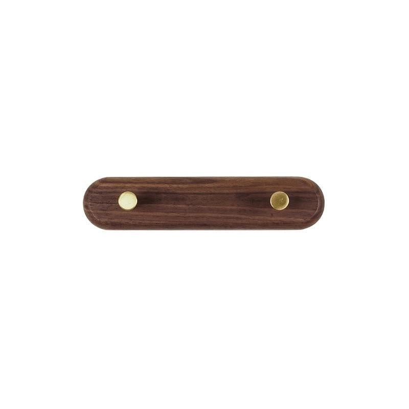 Nordic Natural Wood & Brass Wall Hook Racks