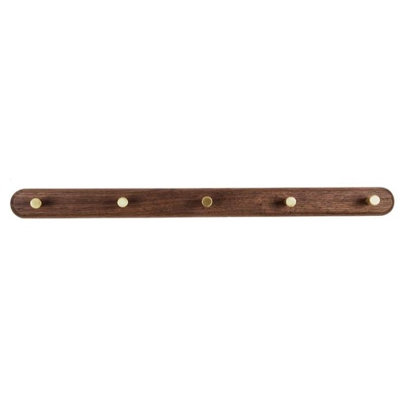 Nordic Natural Wood & Brass Wall Hook Racks