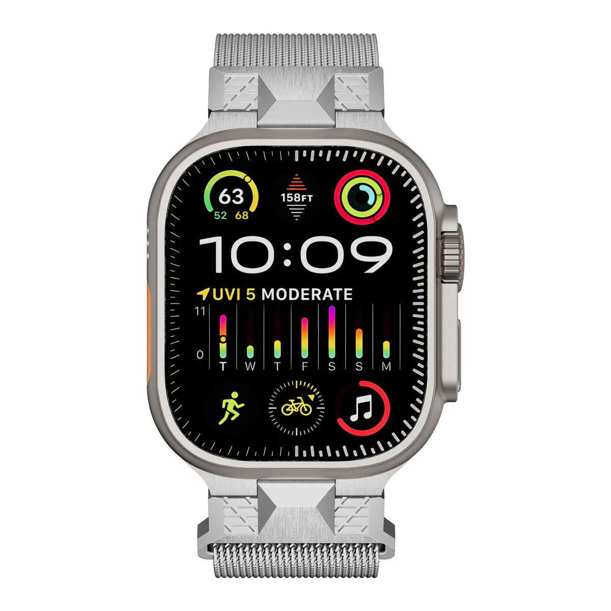 Luxury Mecha Milan Magnetic Metal Band For Apple Watch