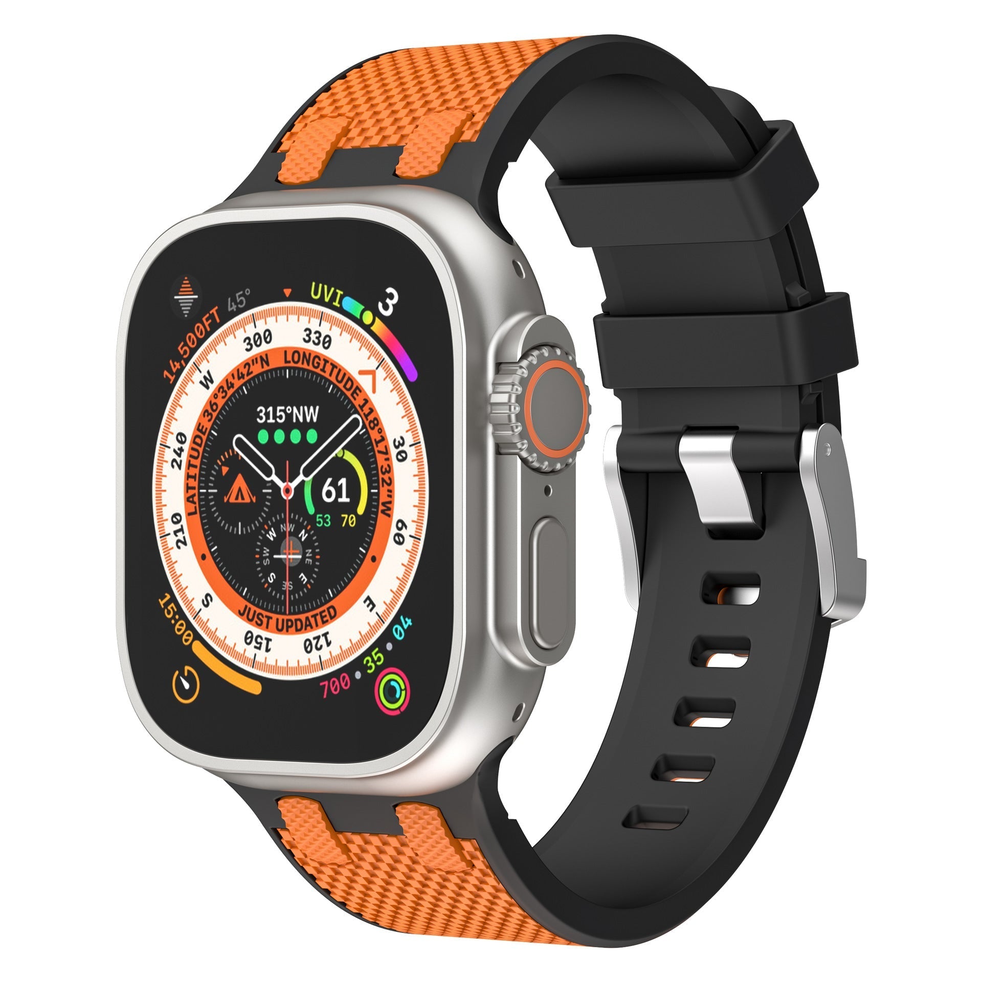 AP Dual Color matchende silikonbånd for Apple Watch