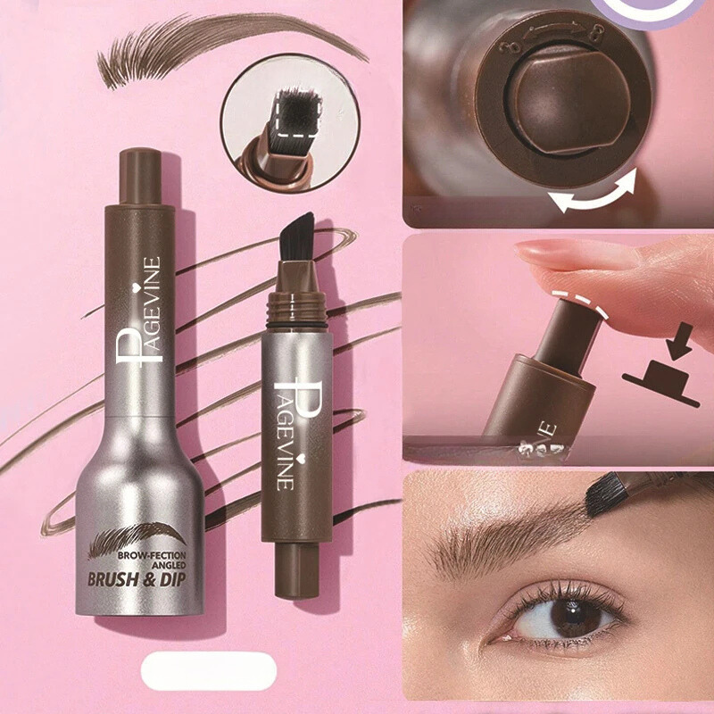 BrowGlam - Crayon à sourcils teinté avec grand pinceau