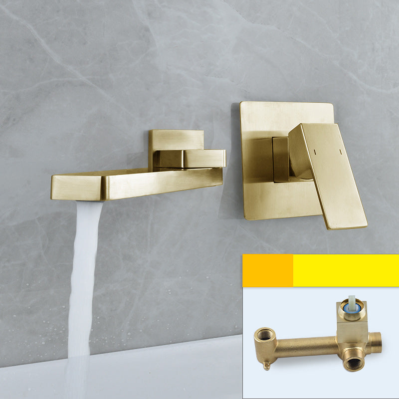 Single Handle Wall Mounted Bathroom Sink Faucet