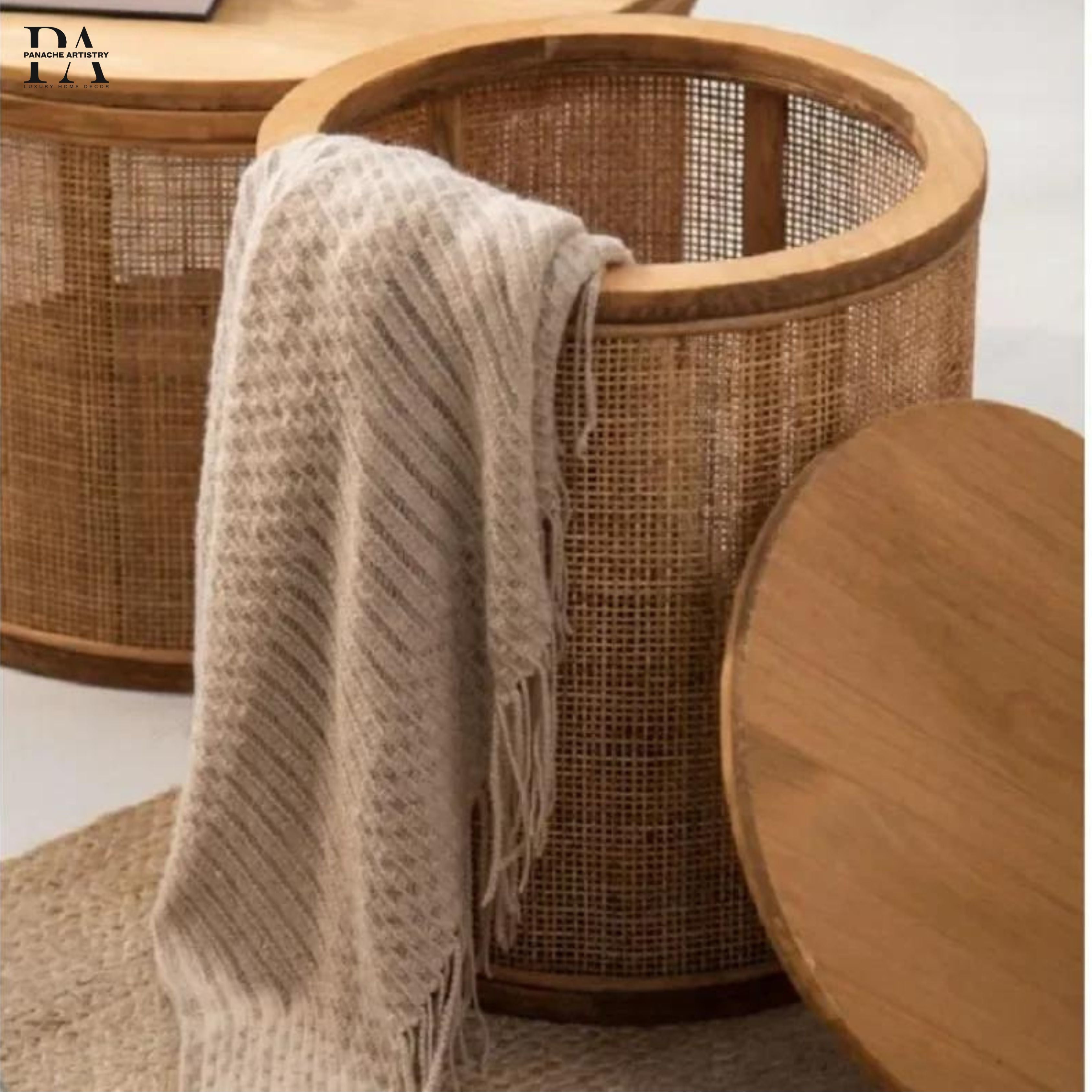 The Wicker Muse Rattan Coffee Table