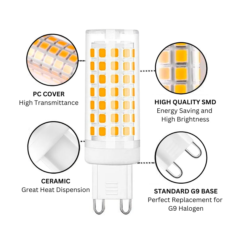 G9 LED Bulbs 6W 690lm