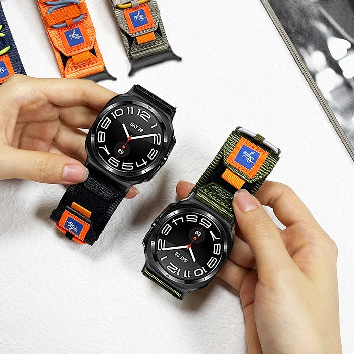 Tervező Nylon Szőtt Szíj a Samsung Watch 7 Ultra-hoz