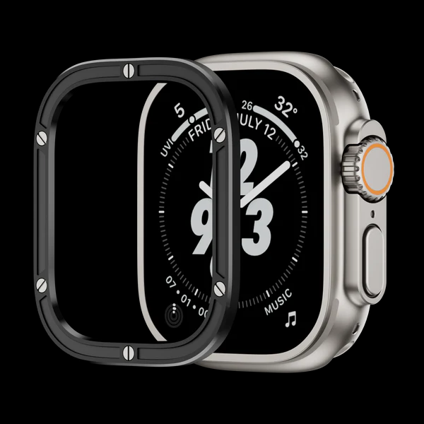 Immortális Acél Köröm Védő Kör Apple Watch Ultra-hoz