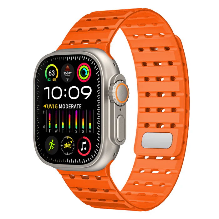 AW Breathable Magnetic Silicone Strap For Apple Watch