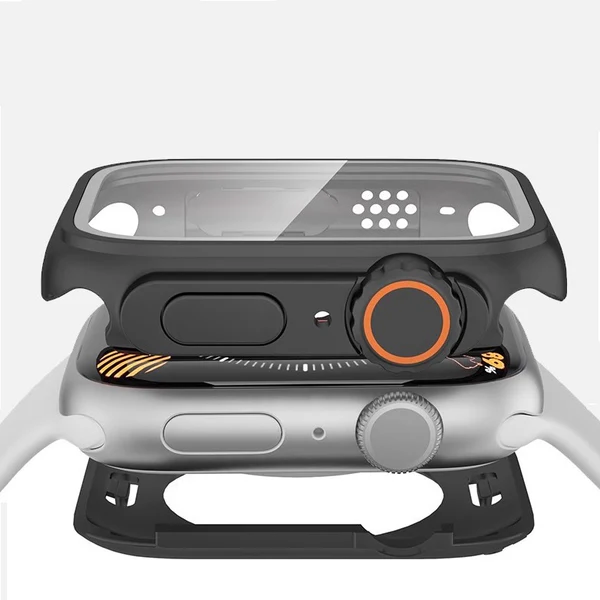 Funda protectora 360° todo incluido + película templada para Apple Watch S1-10