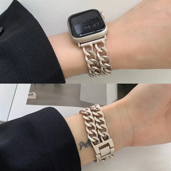 Dubbele Ketting Apple Watch Band