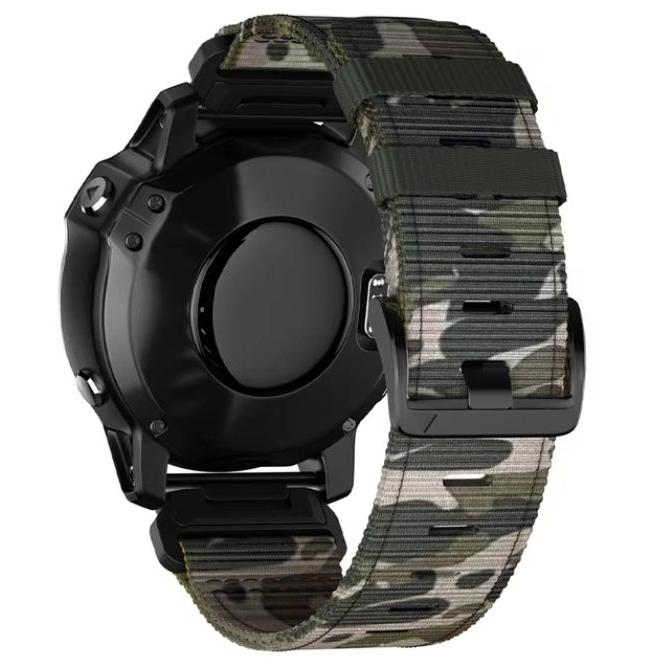 Taktisches Outdoor-Nylonarmband für Garmin Fenix 6X 6 Pro 8 7 7X 5 5X Plus