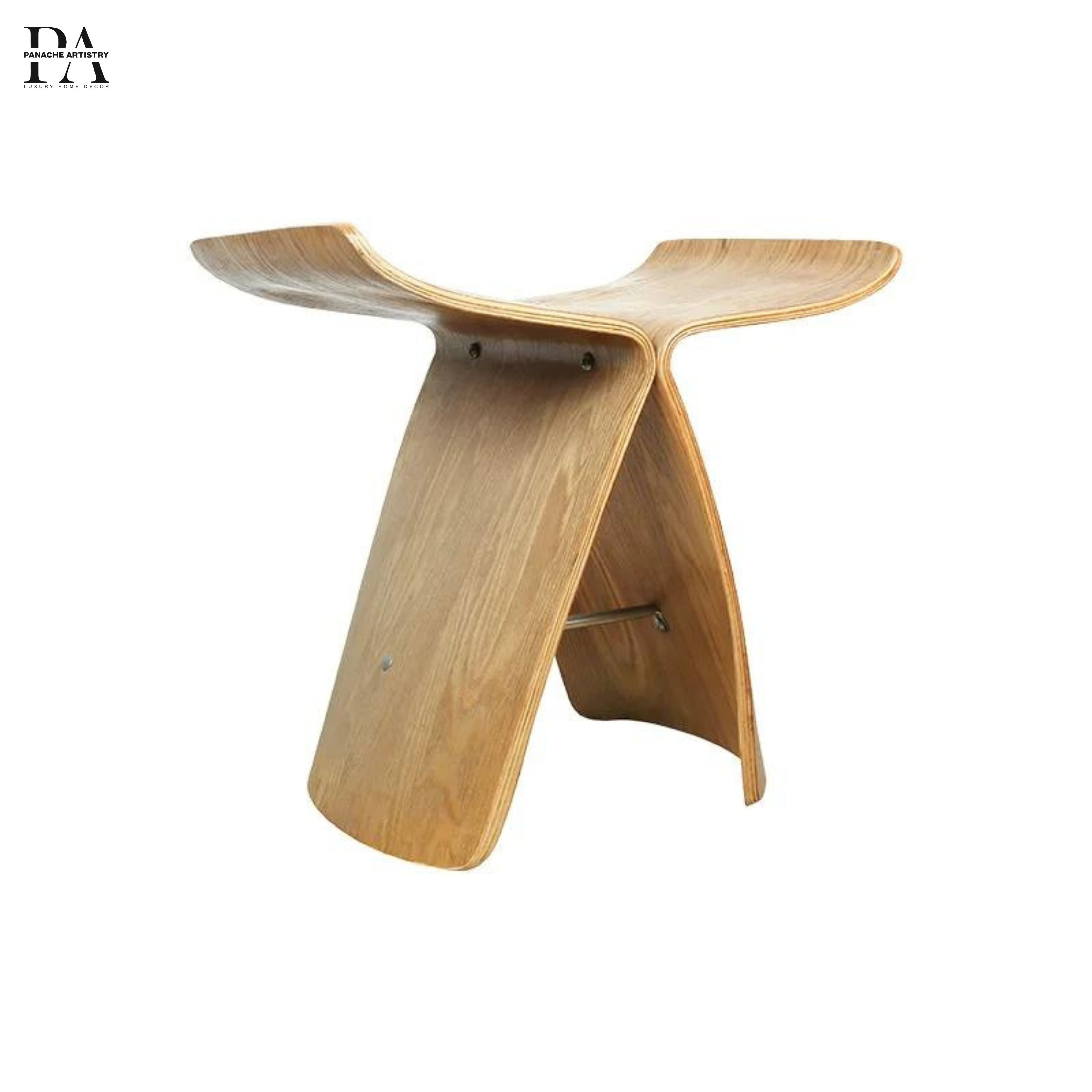 Tranquility Curve Wooden Side Table